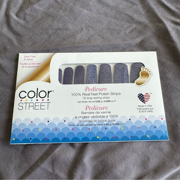 *Retired* Color Street: Good Night (Pedicure) | Indigo Purple Blue Sparkle - Picture 3 of 12